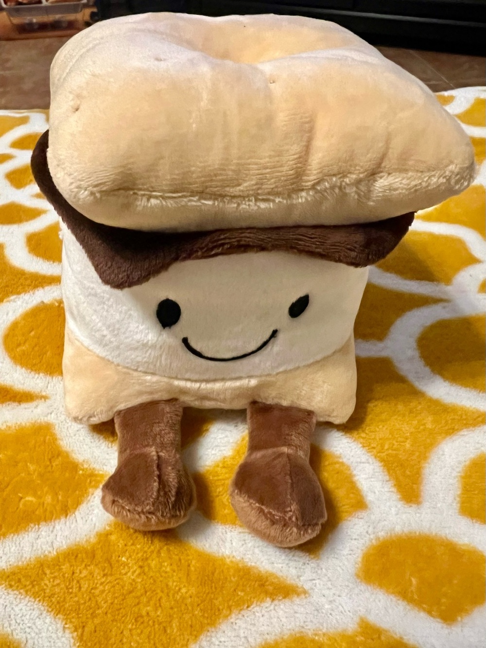 Plush S'more Squishy Character Toy - Beige, Brown, Cream